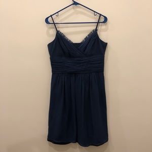 Laundry by Shelli Segal Navy Chiffon Dress